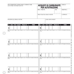 [50289] BLOCCO CARBURANTE 50 FOGLI 23X14,8 E5414