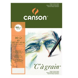 [85625] Blocco collato lato corto ''C'' A' GRAIN A3 30 fg. 180 gr. Canson