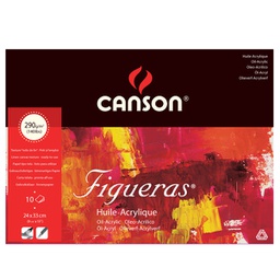 [85623] Blocco collato lato corto FIGUERAS 24x33 cm - 4F 10 fg. 290 gr. Canson