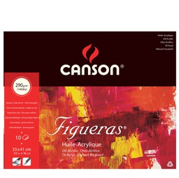 [85624] Blocco collato lato corto FIGUERAS 33x41 cm - 6F 10 fg. 290 gr. Canson