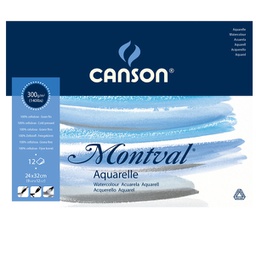[85617] Blocco collato lato corto MONTVAL 24x32cm 12 fg. 300 gr.