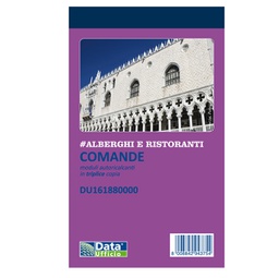 [90885] Blocco comande 25/25/25copie autor. 16,8x10cm DU161880000