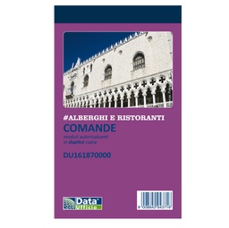 [90882] Blocco comande 25/25copie autor. 16,8x10cm DU161870000