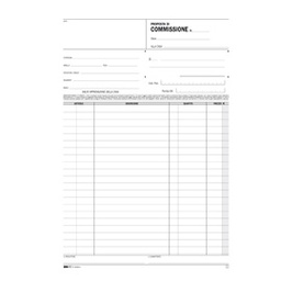 [51911] BLOCCO COPIA COMMISSIONI 29,7X21cm 33fg 3 copie autoric. E5237A EDIPRO