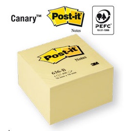 [32033] BLOCCO CUBO 450fg Post-itÂ® Giallo Canary 76x76mm 636-B