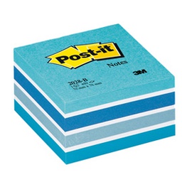 [44716] BLOCCO CUBO 450foglietti Post-it® 76x76mm 2028-B PASTELLO BLU