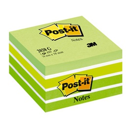 [44715] BLOCCO CUBO 450foglietti Post-itÂ® 76x76mm 2028-G PASTELLO VERDE