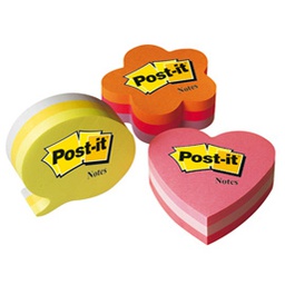 [50114] BLOCCO CUORE 225 foglietti Post-it  70x70mm 2007-H 72gr