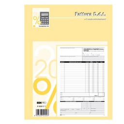 [61715] BLOCCO DDT/FATTURA 29.7X22CM 33fg 3 copie AUTORIC. E5222CT