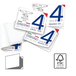 [67599] BLOCCO DISEGNO PIGNA4 24x33cm 4 angoli 20fg 200gr ruvido