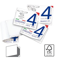 [67602] BLOCCO DISEGNO PIGNA4 33x48cm 4 angoli 20fg 200gr ruvido
