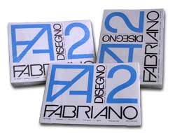 [47081] BLOCCO FABRIANO2 (33X48CM 12FG 110GR LISCIO SQUADRATO COLLATO