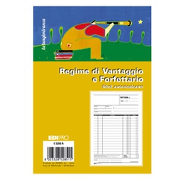 [86958] Blocco fattura contribuenti min/forfett. 50x2 fogli autoric. 22X14.8 E5285A