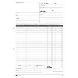 [50268] BLOCCO FATTURE 1 ALIQUOTA IVA 50/50 FOGLI AUTORIC. 29,7X21 E5283A