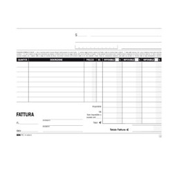 [51922] BLOCCO FATTURE 3 ALIQUOTE IVA 2COPIE 50FOGLI AUTORIC. 15X23 E5289A