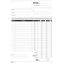 [50270] BLOCCO FATTURE 3 ALIQUOTE IVA 2COPIE 50FOGLI AUTORIC. 29,7X21 E5303A