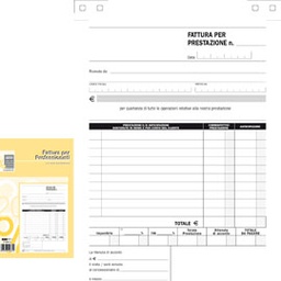 [51920] BLOCCO FATTURE PROFESSIONISTI 50/50 FOGLI AUTOR. 23X15 E5266A