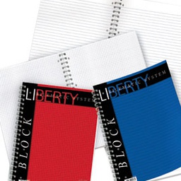 [28571] BLOCCO LIBERTY BLOCK SPIRALE 220x290mm 1rigo 80fg 70gr PIGNA