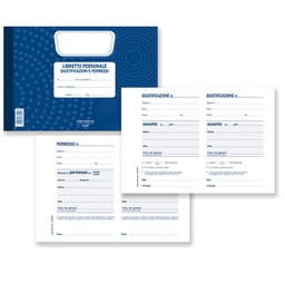 [88684] Blocco libretto delle giustificazioni 25copie 21,5x14,8cm 3026PS000G