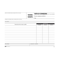 [51874] BLOCCO NOTA CONSEGNA TENT.VENDITA 15X23 50FG AUTORIC. E5217A EDIPRO