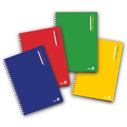 [77346] BLOCCO NOTES SPIRALATO L/Lungo 22,3x29,7cm 80gr 4mm 140fg BM