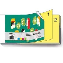 [50249] BLOCCO NUMERATO 1-100 2 SEZ. 6X13 E5406NEW