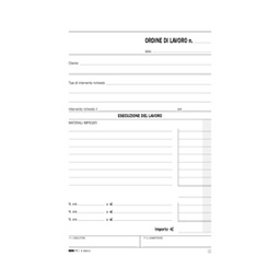 [66352] BLOCCO ORDINE DI LAVORO (INTERV. A DOMICILIO 50x2RIC 23x15cm E5663A