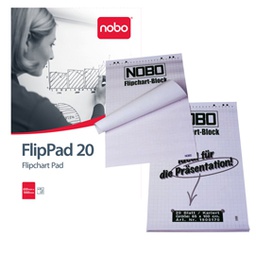 [45511] BLOCCO PER LAVAGNA 20FG 67x97CM BIANCHI NOBO