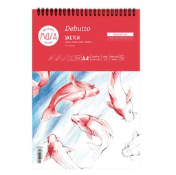 [89396] Blocco per schizzi Debutto A4+ - 21x29,7cm 70fg 120gr MUSA
