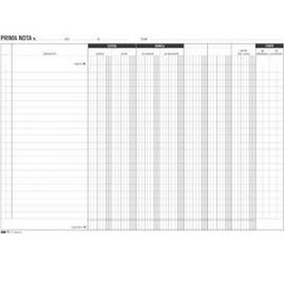 [50273] BLOCCO PRIMA NOTA CASSA-BANCA 50/50 FOGLI AUTORIC. 22X30 E5350
