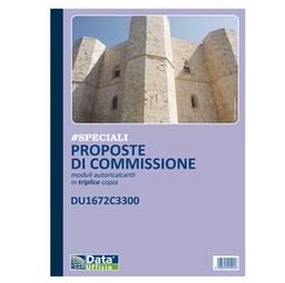 [90899] Blocco Proposte Commissione 33/33/33copie autor. 29,7x21,5cm DU1672C3300