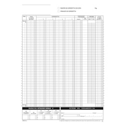 [90757] Blocco registro corrispettivi 12/12autor. 29,7x21,5cm DU168512C00 Data Ufficio