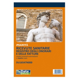 [90895] Blocco registro onorari/fatture ricevute sanitarie 50/50 autoric. DU16547N000