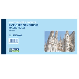 [90873] Blocco ricevute generiche madre-figlia 100 copie 10x21,5cm DU160100000