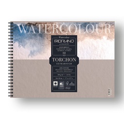 [82651] Blocco spiralato 24x32cm 12fg 300gr Watercolour Torchon Fabriano