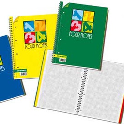 [47443] BLOCCO SPIRALE 222X297MM 5MM 70GR 120FG FOUR NOTES BLASETTI