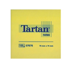 [32041] BLOCCO TARTAN 7676 GIALLO 76X76MM 100FG 63GR