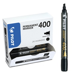 [80502] BONUS PACK 15+5 MARCATORE PERMANENTE 400 NERO P.SCALPELLO 4.5MM PILOT