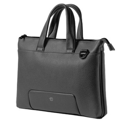 [96382] Borsa c/manici espandibile Gate Trended ecopelle dim.41x30x7cm nero InTempo
