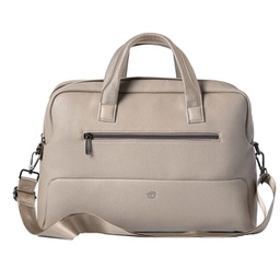 [96377] Borsa c/manici Gate Trended ecopelle dim. 41x30x15cm ghiaccio InTempo