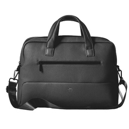 [96379] Borsa c/manici Gate Trended ecopelle dim. 41x30x15cm nero InTempo