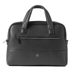 [96385] Borsa c/manici slim Gate Trended ecopelle dim.41x30x7cm nero InTempo