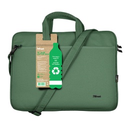 [93708] Borsa ecocompatibile per notebook da 16'' Bologna - verde salvia Trust