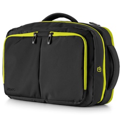 [92946] Borsa zainabile bi-bag Blackout dim. 44x28x18cm nero-giallo 9235BO26 INTEMPO