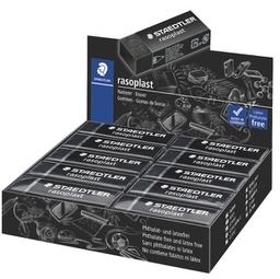 [88894] Box 20 gomme Rasoplast 526 B20-9 dim.63x13x23mm nera per matita Staedtler