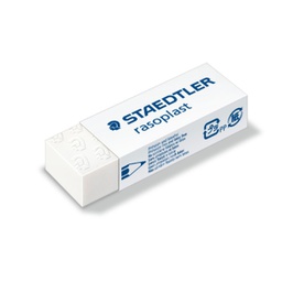 [88893] Box 20 gomme Rasoplast 526 B20 dim. 63x13x23mm bianca per matita Staedtler