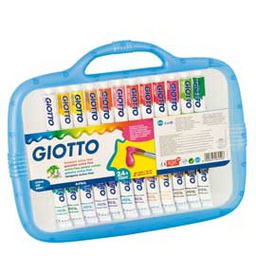 [28149] BOX 24 TUBETTI TEMPERA 12ML GIOTTO TUBO 4 ASSORTITO