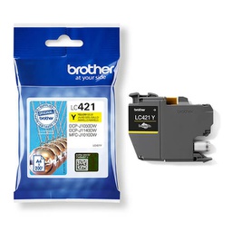 [BROLC421Y] Brother Cartuccia Giallo da 200 pagine per DCPJ1050DW e MFCJ1010DW