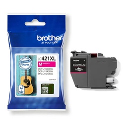 [BROLC421XLM] Brother Cartuccia Magenta da 500 pagine per DCPJ1050DW e MFCJ1010DW