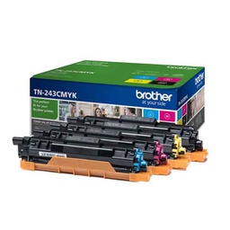[BROTN243CMYK] Brother Toner Multipack toner ciano, magenta, giallo, nero da circa 1.000 pagine